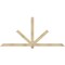 Ekena Millwork Kennewick Rough Sawn Timber Gable Bracket, Douglas Fir, 96"W x 44"H x 4"D x 4"F, 11/12 Pitch GBW096X44X0404KEN00RDF - alternate 1